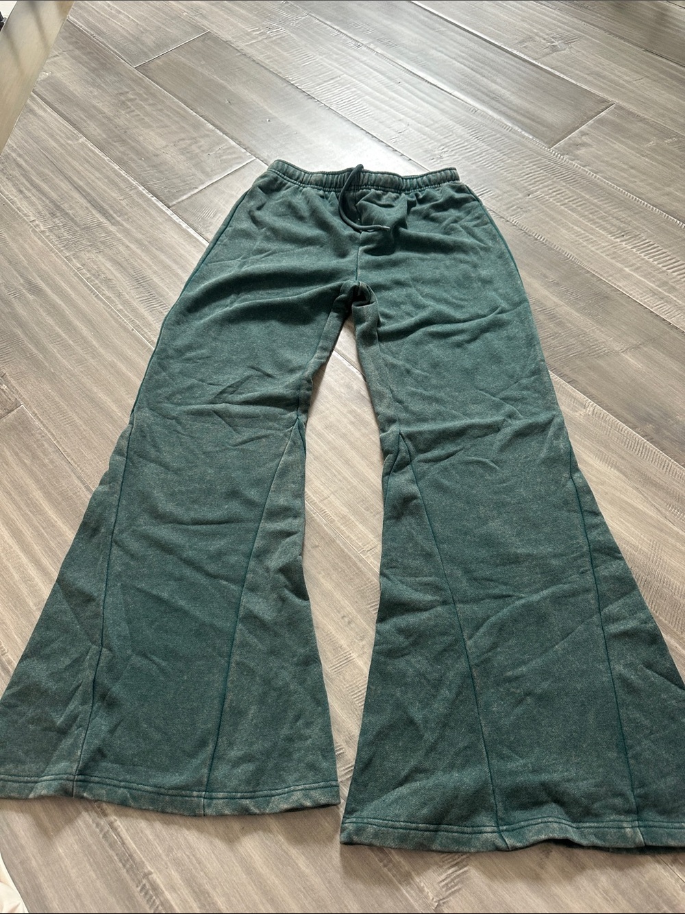 Urban Outfitters Deep Green Wide Leg Lounge Pants